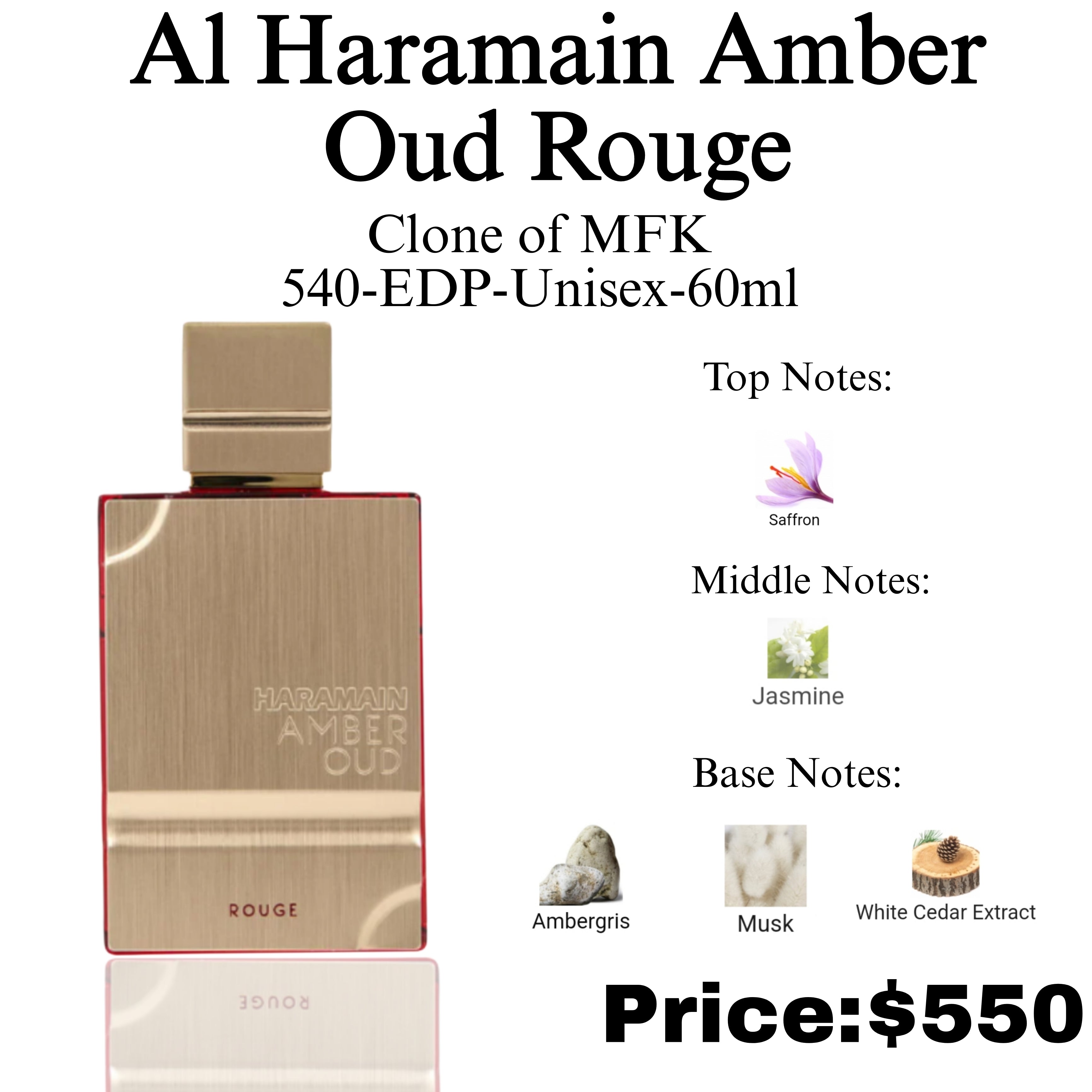 Al Haramain Amber Oud Rouge- Unisex- 60ml- EDP