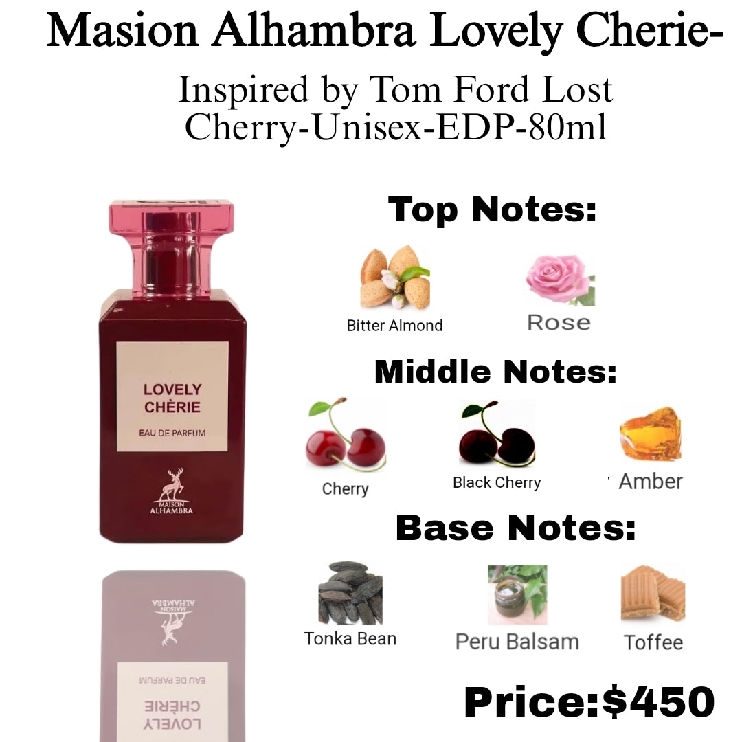 Masion Alhambra Lovely Cherie- EDP- Unisex- 80ml