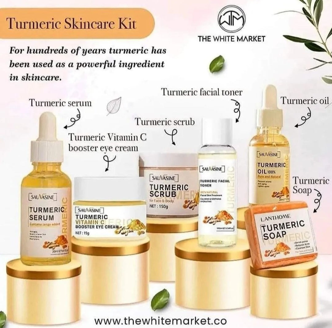 6 PC Turmeric Skincare Kit