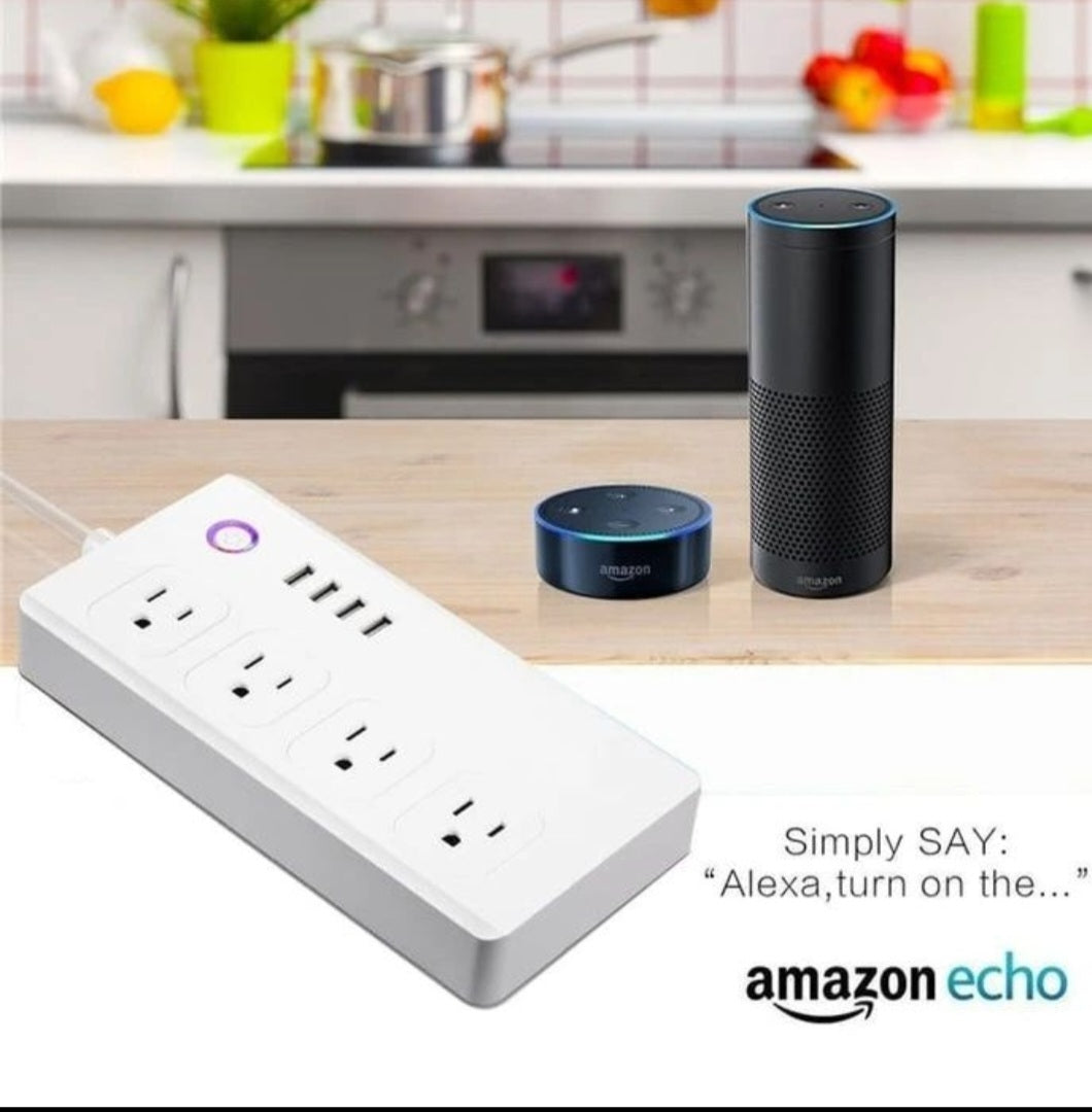 Smart Plug Surge Protector Power Strip With USB Ports, Wireless 2.4GHz Connectivity, App Controlled, Safe & Secure