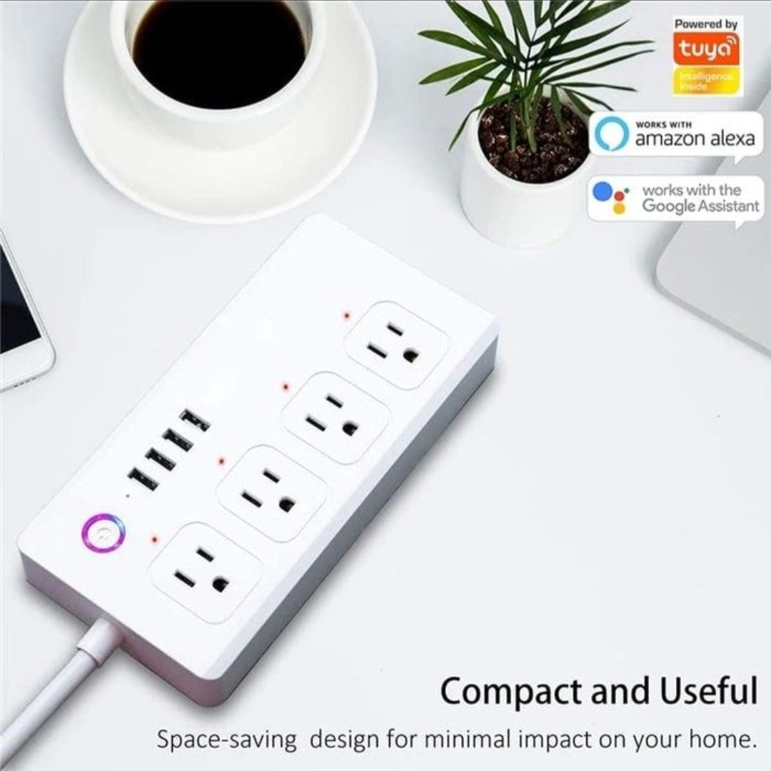 Smart Plug Surge Protector Power Strip With USB Ports, Wireless 2.4GHz Connectivity, App Controlled, Safe & Secure