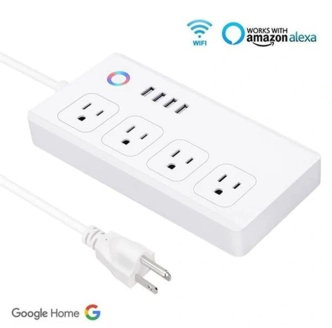 Smart Plug Surge Protector Power Strip With USB Ports, Wireless 2.4GHz Connectivity, App Controlled, Safe & Secure