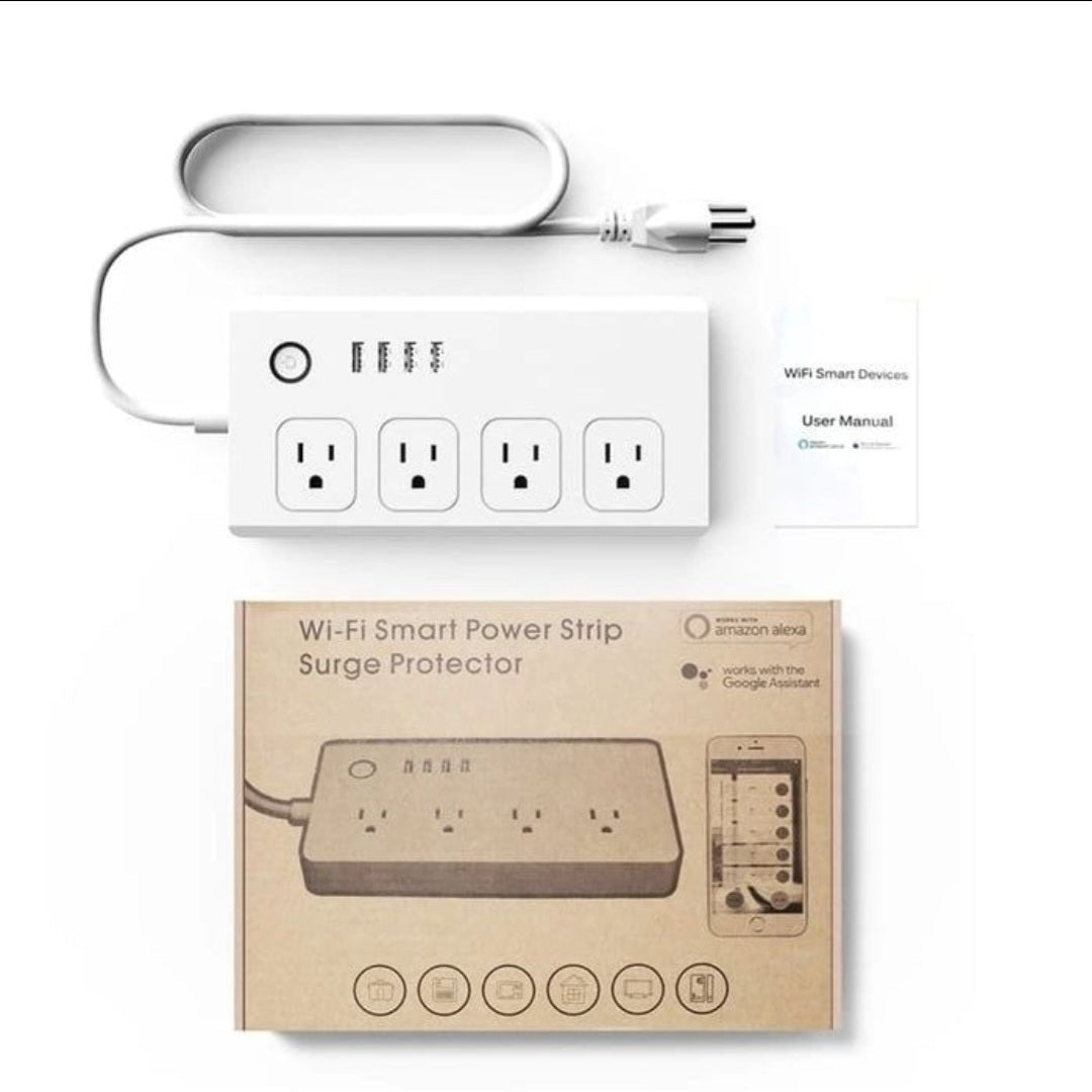 Smart Plug Surge Protector Power Strip With USB Ports, Wireless 2.4GHz Connectivity, App Controlled, Safe & Secure