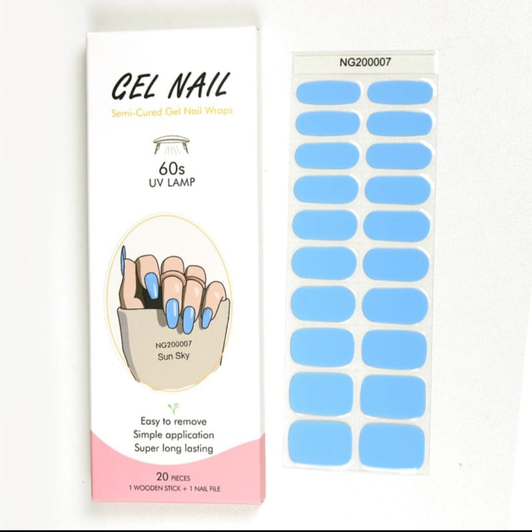 Semi-cured Gel Nail Stickers